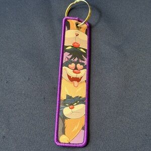 Disney Lucifer Cat like new keyring keychain